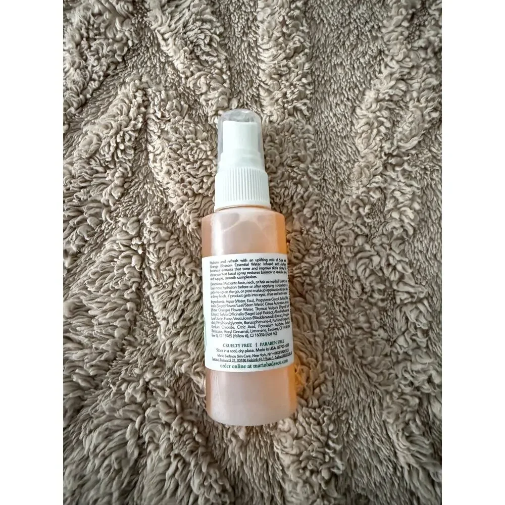Mario Badescu Facial Spray Aloe Sage Orange Blossom 2 oz Travel Size
